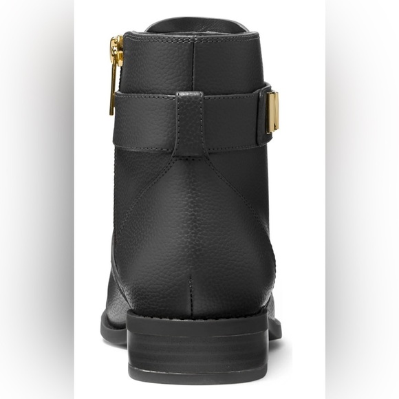 MICHAEL KORS JILLY FLAT BOOTIE Black Ankle Boots Size 7, 7.5, AUTHENTIC NEW - Picture 3 of 5
